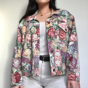 Floral Denim Jacket